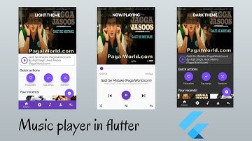 Music player designed in flutter | FlutterBoard
