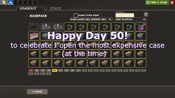 Opening a TF2 case everyday until i get an unusual (Day50!)