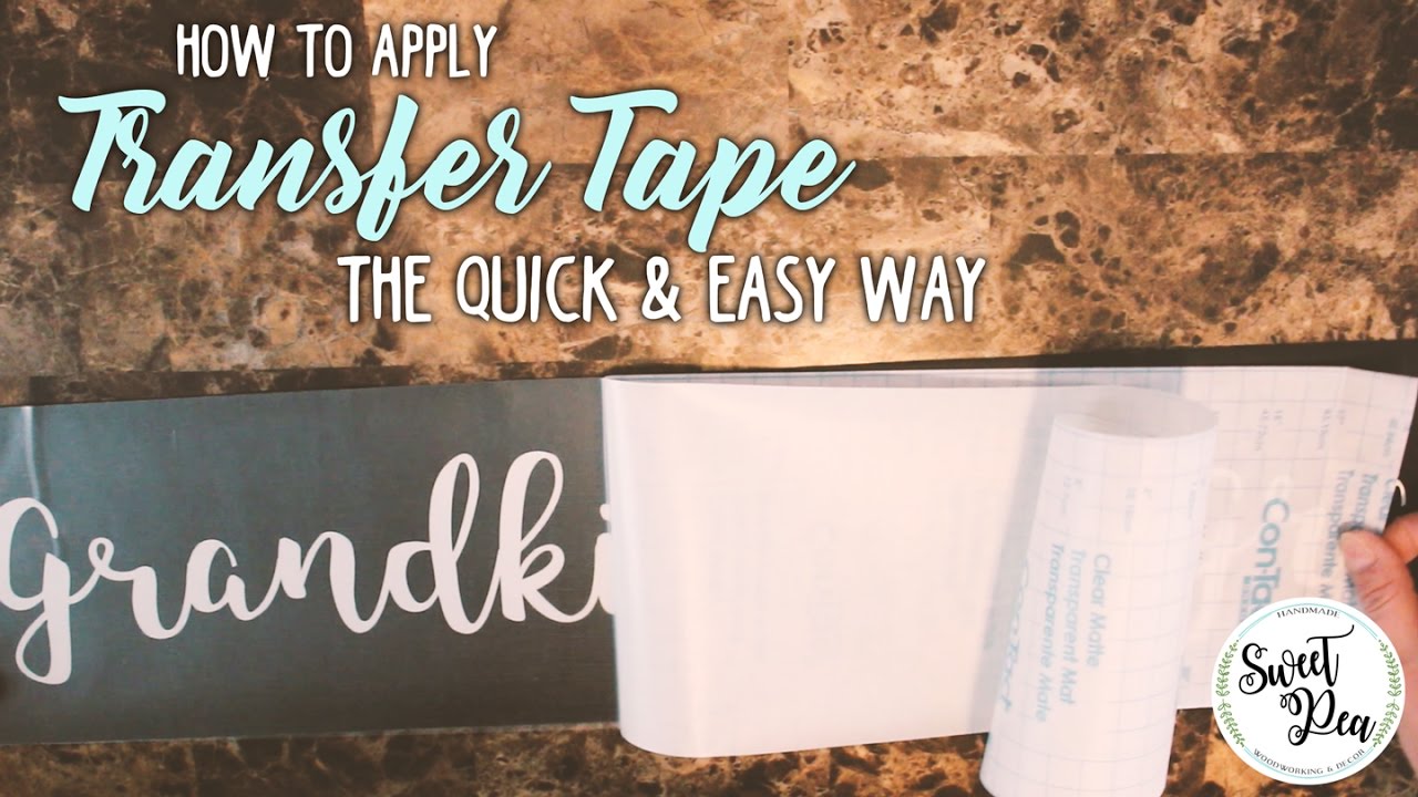 How to Use Transfer Tape with Cricut Vinyl - Angie Holden The