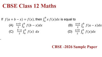 If f(a+b-x)=f(x) then integration a to b xf(x)dx is equal to... | cbse class 12 maths solution 