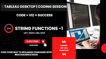 Tableau Desktop Training | Coding Bootcamp | String Functions Part 1
