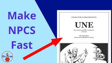 Create Tabletop RPG NPCS On The Spot With UNE: Universal NPC Emulator