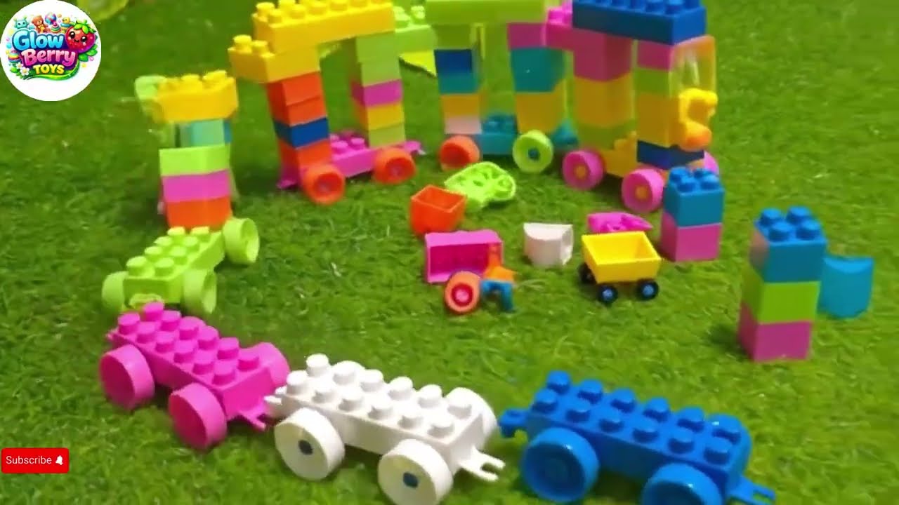 The Very Beautiful Colorful Train on Green Grass 🚂🌈🌿 | 3D Kids Fun Story