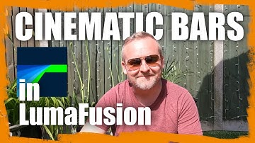 How to Add CINEMATIC BLACK BARS to iPhone / iPad Videos (LumaFusion Tutorial)