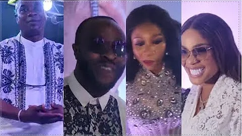 ACTRESS IYABOOJO, FEMI ADEBAYO, FAITHIA BALOGUN SPRAY MONEY ON LANRE TERIBA@NEW YR ALL WHITE PARTY
