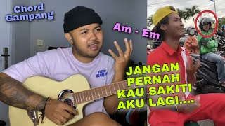 Chord Gampang Jangan Pernah Kau Sakiti Aku Lagi VIRAL TIKTOK (Tutorial Gitar)