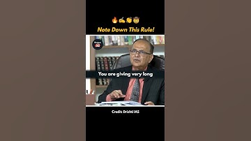 Noteer deze regel 🤠💡🤫 UPSC-interview