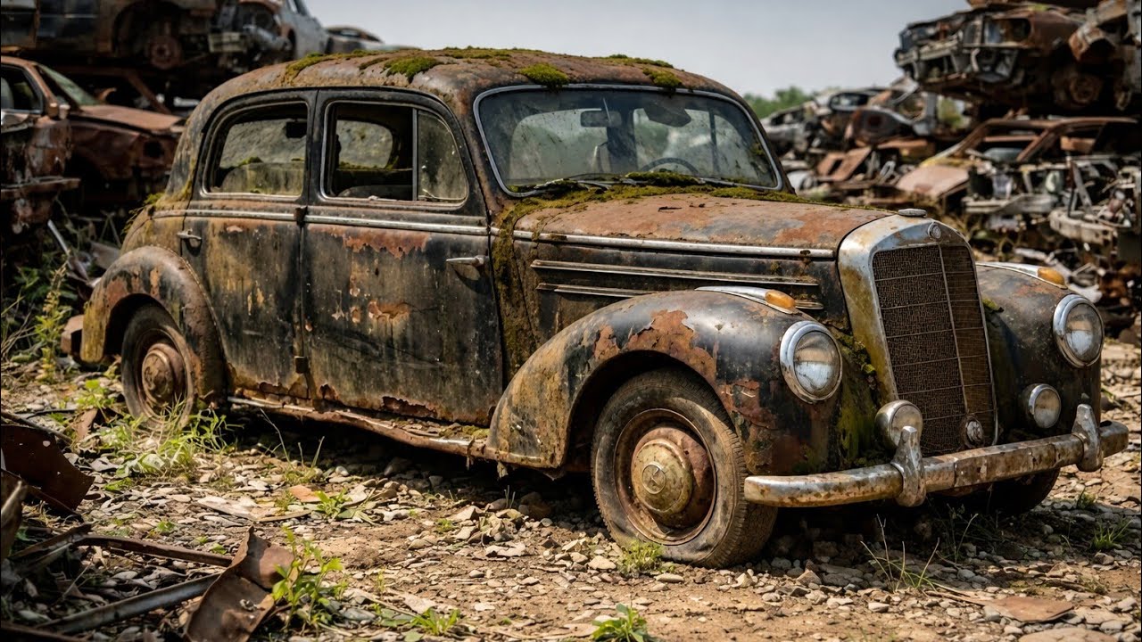 ASMR Classic Car Restoration | 1950 Mercedes-Benz 170 S Full Rebuild in 4K POV