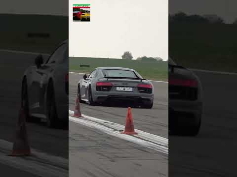 1000HP Audi R8 V10 Twin Turbo accelerating goes wrong..