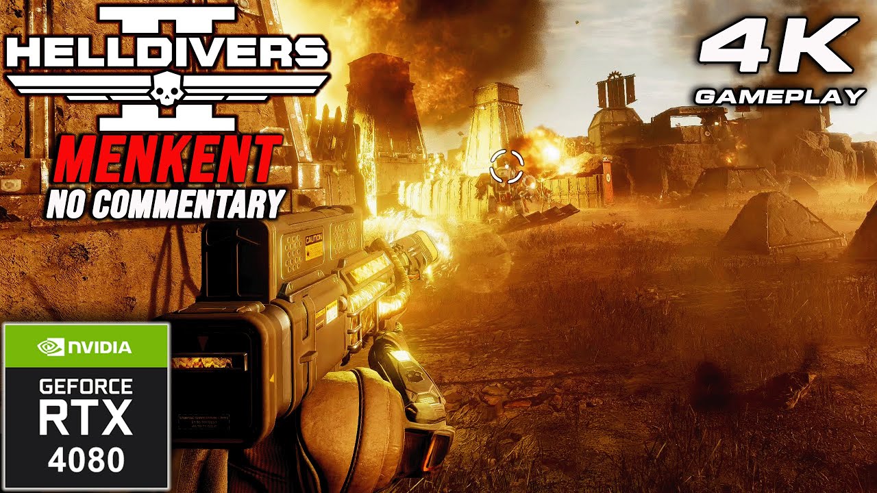 Helldivers 2: 4K Gameplay No Commentary ULTRA Settings | RTX 4080 P896 ...