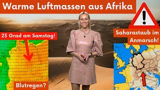 Blutregen und 25 Grad zu Ostern?! Saharastaub kontaminierte Luftmassen fluten Deutschland!
