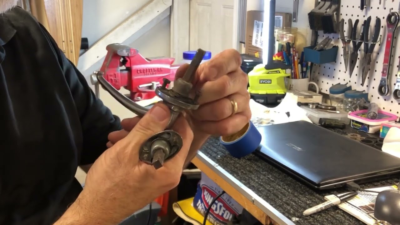 1958 Triumph Tr3 lock work and handle repair