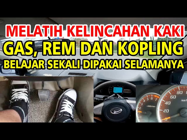 CARA MENGKOMBINASIKAN GAS, REM DAN KOPLING [BELAJAR MOBIL MANUAL] class=