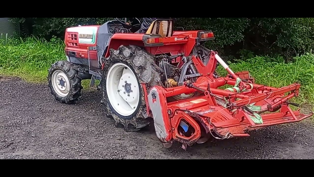 トラクター ヒノモト NX25 4WD② - YouTube
