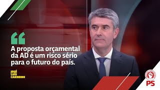 "A proposta orçamental da AD é um risco sério para o futuro do país."