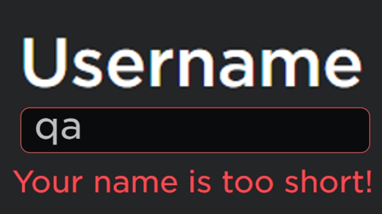 What is the Shortest Username Possible? (Roblox) 