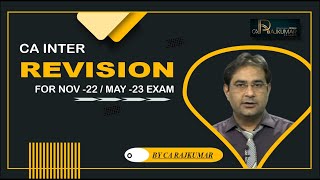REVISION FOR CA/CS/CMA INTER II FOR NOV 22 & MAY 23 EXAM II PART : 5 ( CHAPTER ITC SECTION 17 & 18)