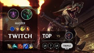 Twitch Top vs Lucian - EUW Master Patch 10.11