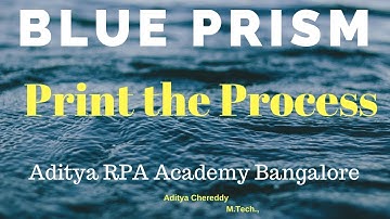 BluePrism RPA-Print the Process BP 1006 - Aditya RPA Academy BTM Layout
