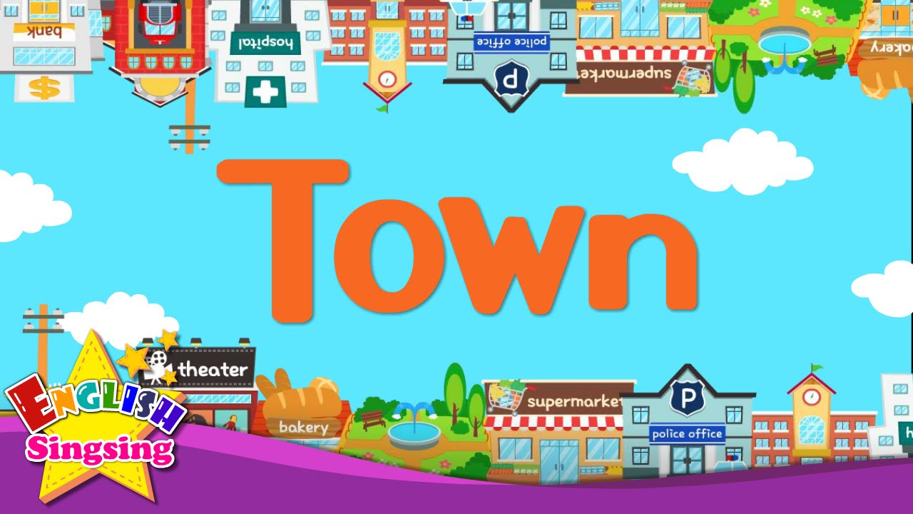e learning คณิตศาสตร์ ป 6  2022 Update  Kids vocabulary - Town - village - introduction of my town - educational video for kids
