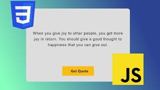 Unleash Wisdom at Random: Creating a Quotes Generator with HTML5, CSS3, and JavaScript screenshot 3