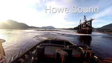Self dumping log barge Seaspan Phoenix Dumps