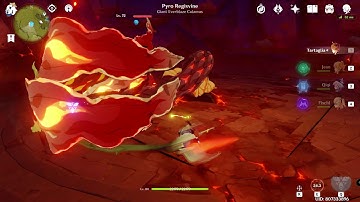 Childe vs Pyro Regisvine test(No buff + Food buff)