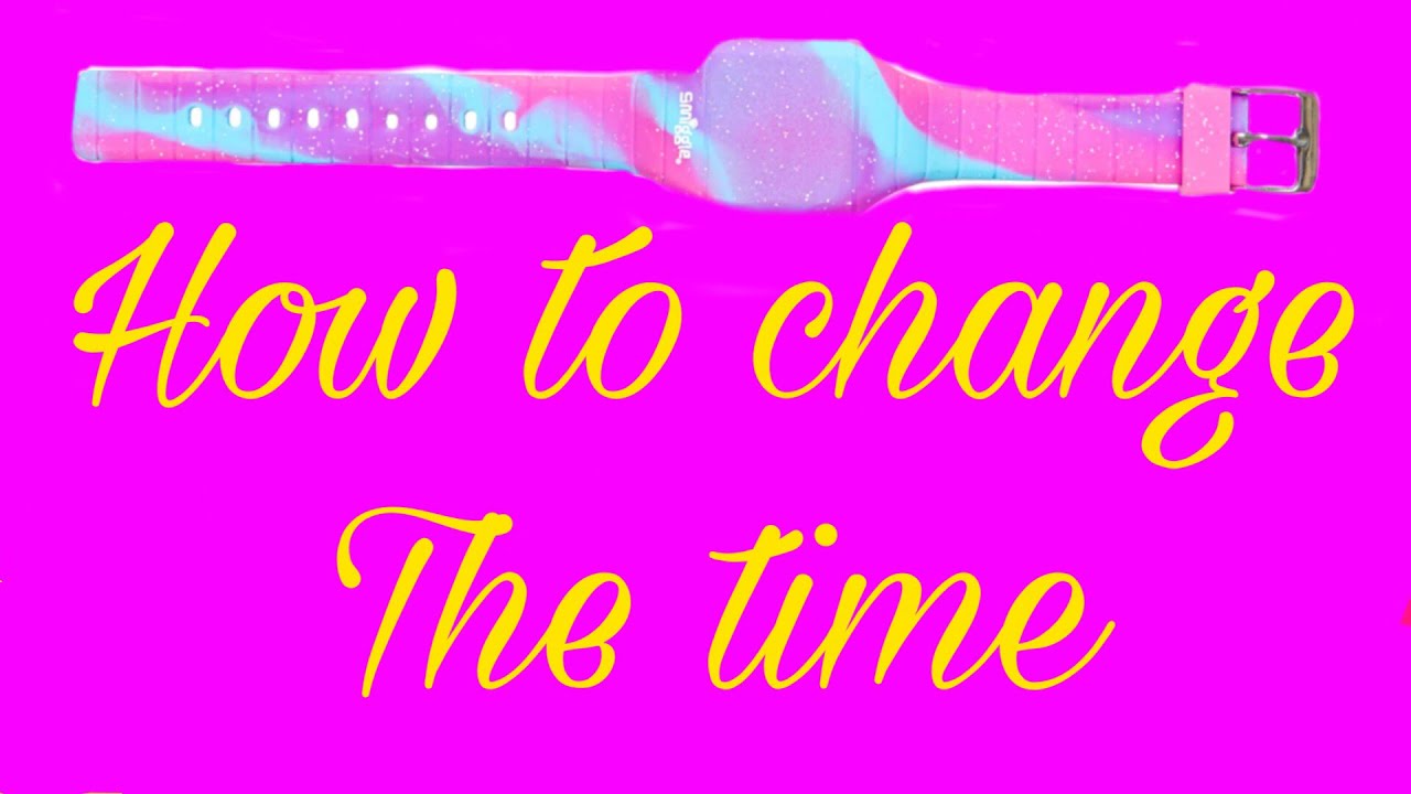 How to change the time on a smiggle/Claires watch ! YouTube