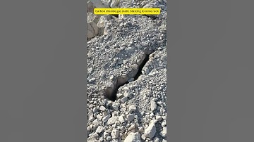 Carbon dioxide gas static blasting to mine rock #co2blasting #mining #co2rockblasting