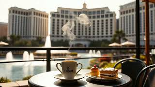Refreshing Jazz Tunes with Your Morning Brew | Morning Jazz & Fresh Coffee by the Fountain