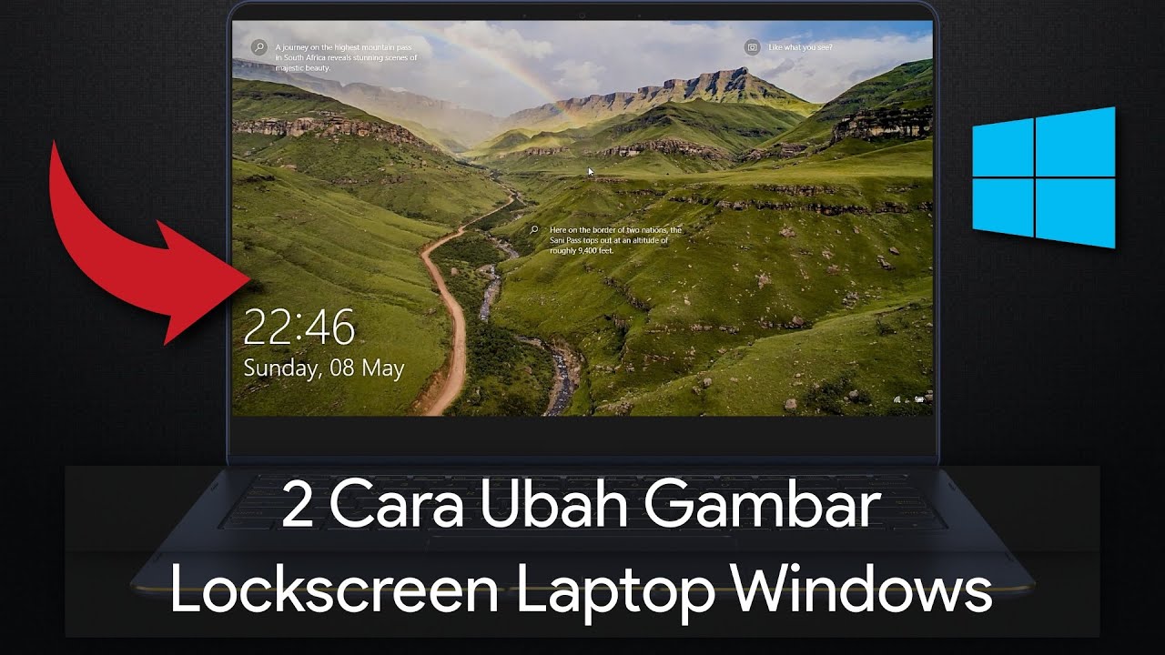 2 Cara Mengubah Gambar Lockscreen Laptop Windows - YouTube