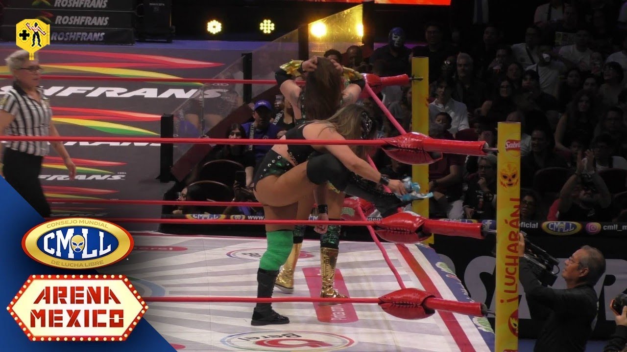 Keyra y Zeuxis son descalificadas ante Kira y Skady | CMLL - YouTube