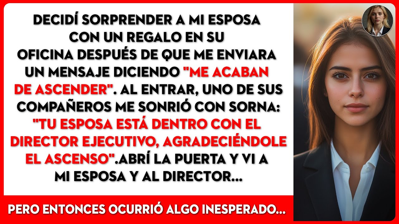 Decidí Sorprender A Mi Esposa Con Un Regalo En Su Oficina Después De Que Me Enviara Un Mensaje De...