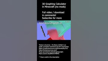 3D graphing calculator in Minecraft (no mods)