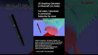 3D graphing calculator in Minecraft (no mods)
