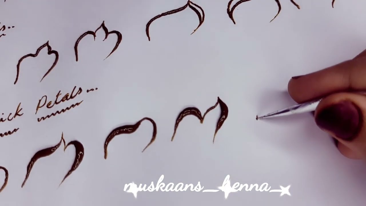 shapes and sizes of petals|| floral Henna petals|| Henna petals #mehndi  #hennaart #henna