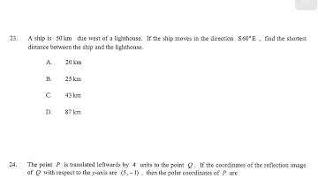 星說 - DSE Maths (Core) PP 2020/II/Q23