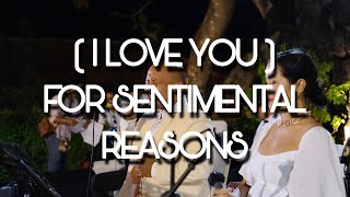 (I Love You) For Sentimental Reasons | The Friends | Wedding Band Bali