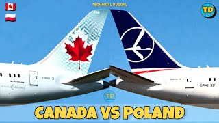 Air Canada Vs Lot Polish Airlines Comparison 2022! 🇨🇦 Vs 🇵🇱