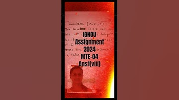 ignou solved assignment 2024 | assignment MTE-04 2024 #ignou #solvedassignments #assignment
