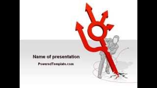 Growth Path PowerPoint Template by PoweredTemplate.com