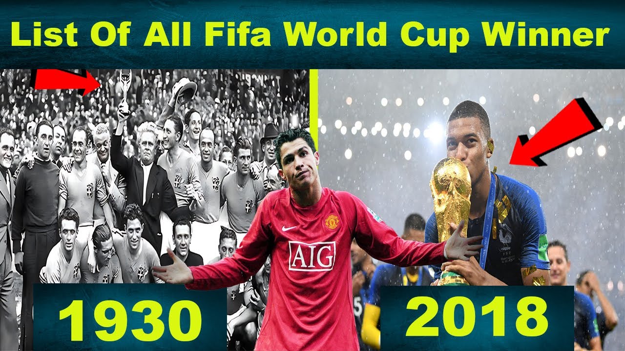 FIFA World Cup Winners List from 1930 to 2022  | FiFA World cup 2022 