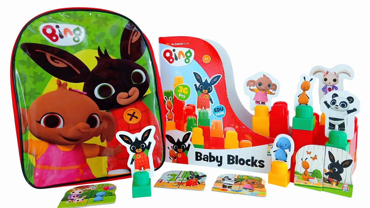 Bing. BABY BLOCKS. ZAINETTO di BING pieno di SOTPRESE: scopriamole insieme | giocattoli per bambini 