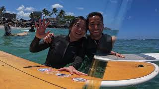 Andres & Shoko Surf Hawaii 6/01/2024