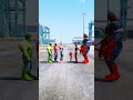 RANDOM SPIDE-RMAN VS SPIDERMAN SUPERHEROES BATTLE #hulk #gta5 #shorts