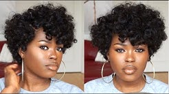 How To: Quick & Easy Tapered Curly Fro Look On A Lacewig By WowAfrican