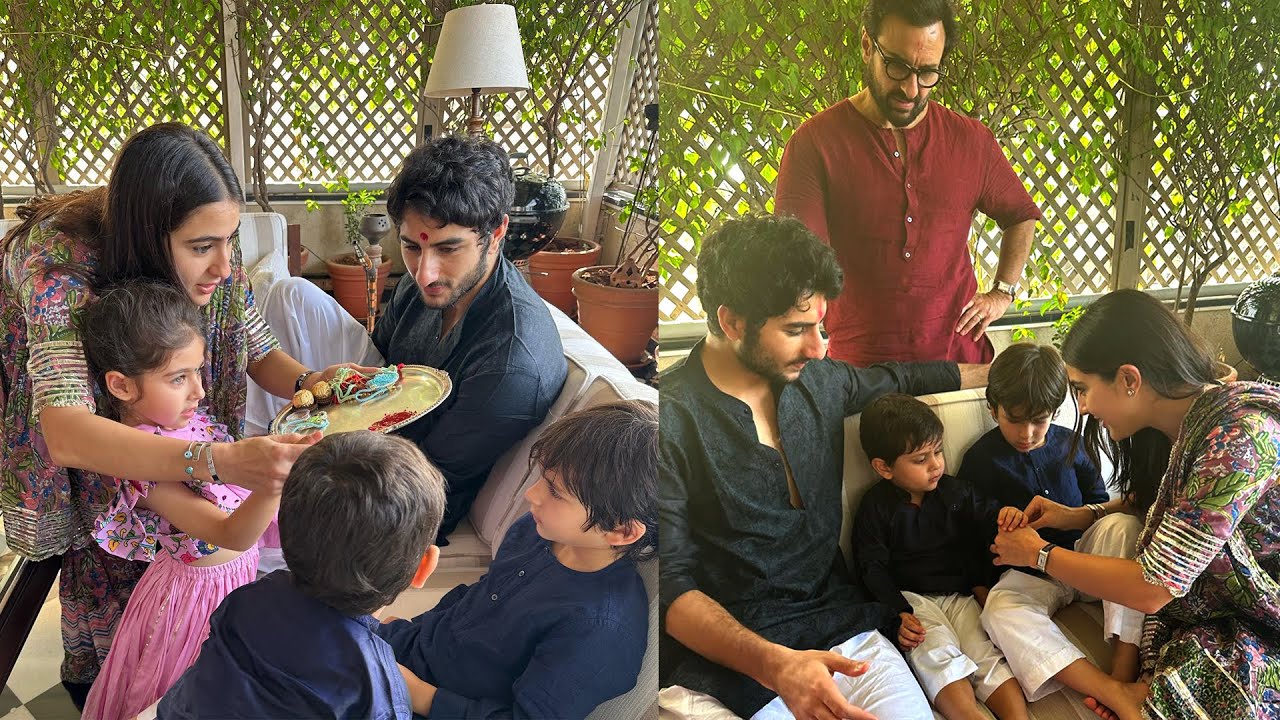 Sara Ali Khan Celebrate Raksha Bandhan with brother Taimur , Jeh and ...