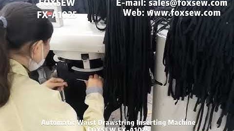 Automatic Waist Drawstring Thrusting Machine
