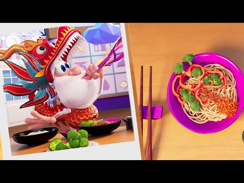 Booba ⭐ Chinese Noodles - Food Puzzle 🍜🍝 New Episodes 💚 Moolt Kids Toons Happy Bear