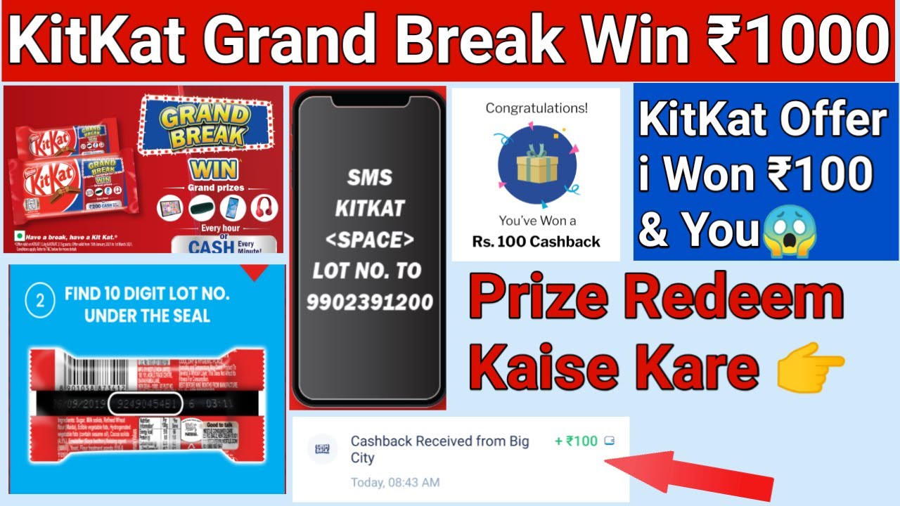 KitKat Grand Break Offer 2021 | How to Participate & Win Grand Prizes Every hour Or Cash EveryMinute